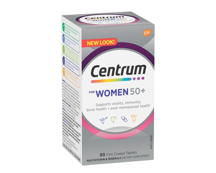 Centrum Multi Vitamins Centrum For Women 50+ 90 tablets