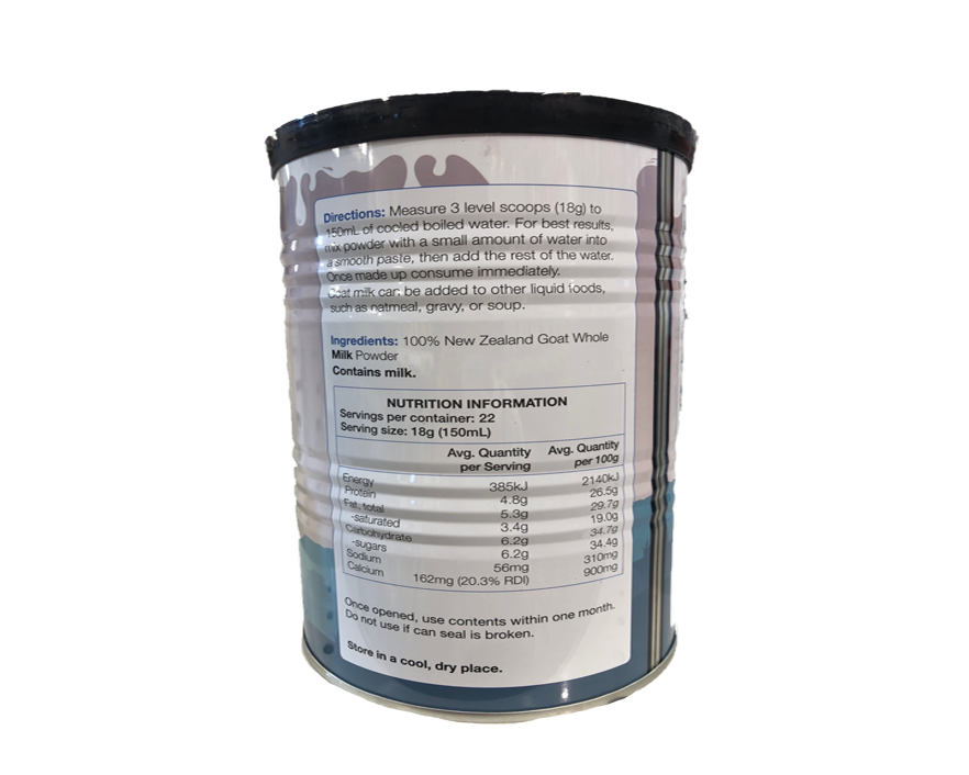 New Zealand Goat Milk Powder 400g - 365 Health Limited