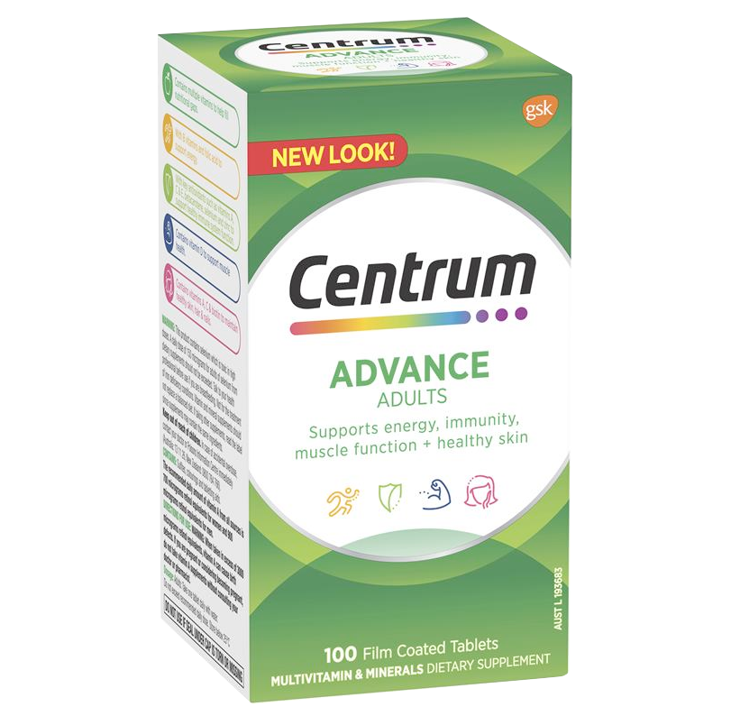 Centrum Advance for Adults 100 tablets - 365 Health Limited