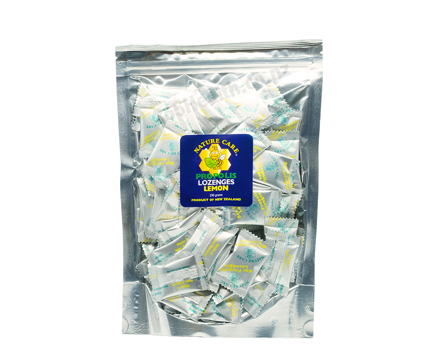 Nature Care Bee Propolis Lozenges Lemon Flavour 250g - 365 Health Limited