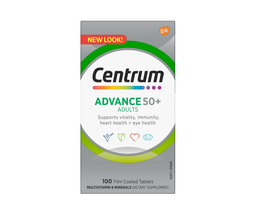 Advance 50+ for Adults 100tablets - 365 Health Limited