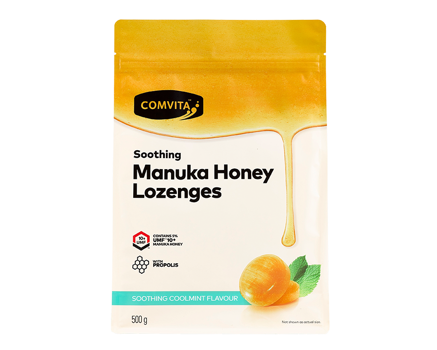 Comvita Manuka Honey Lozenges with Propolis Cool Mint 500g - 365 Health Limited