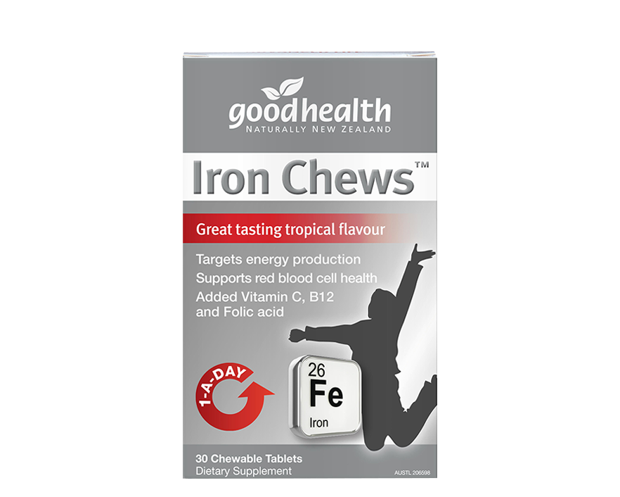 Good Health Iron Chews 30chewable tablets - 365 Health Limited