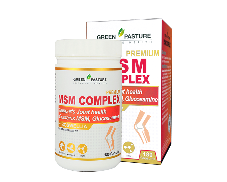 Green Pasture MSM Complex 180 capsules - 365 Health Limited