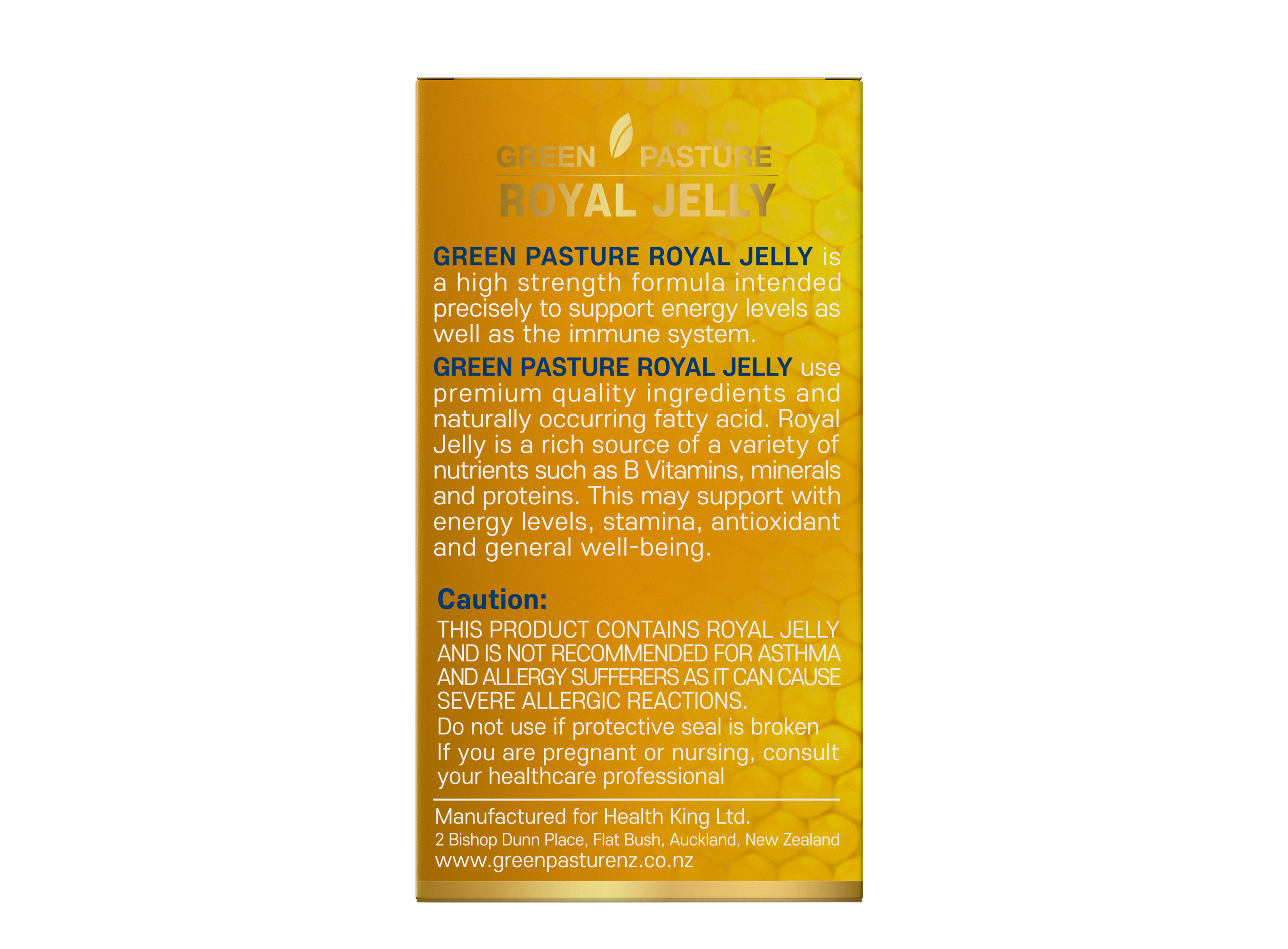 Royal Jelly 10HDA 6% - 365 Health Limited