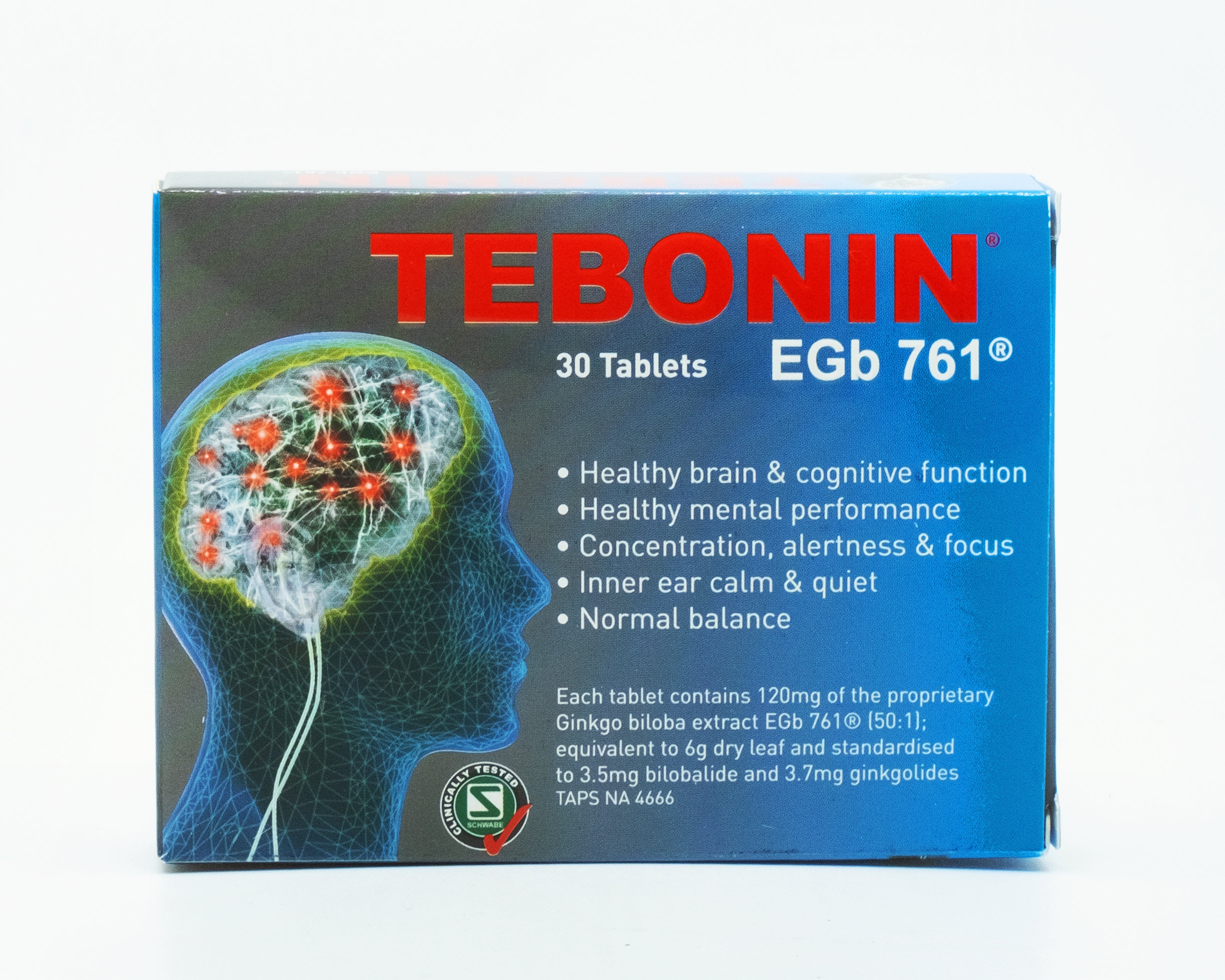 Tebonin EGb 761 30 Tablets - 365 Health Limited